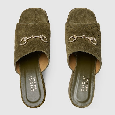 GG platform espadrille with Horsebit