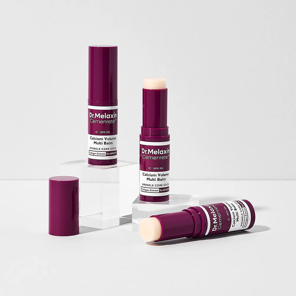 Dr. Melaxin Calcium Multi Balm – Korean Collagen Eye Stick for Fine Lines, Hydration & Firming 9g