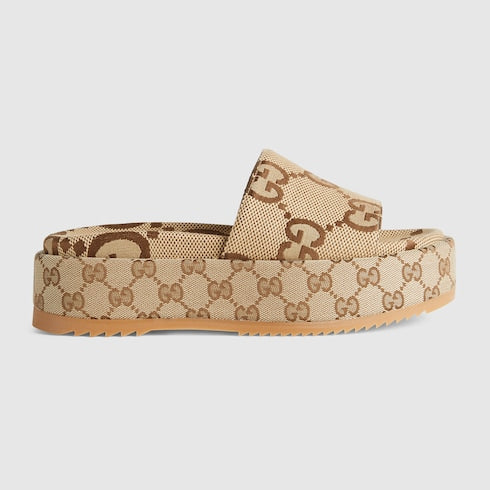 GG Women's platform slide sandal