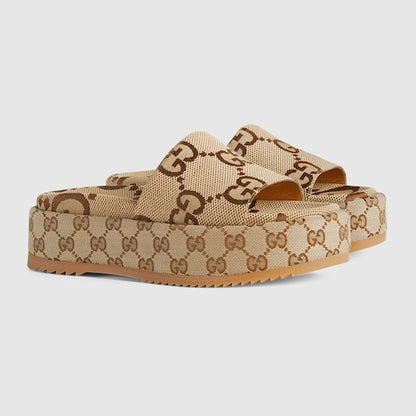 GG Women's platform slide sandal