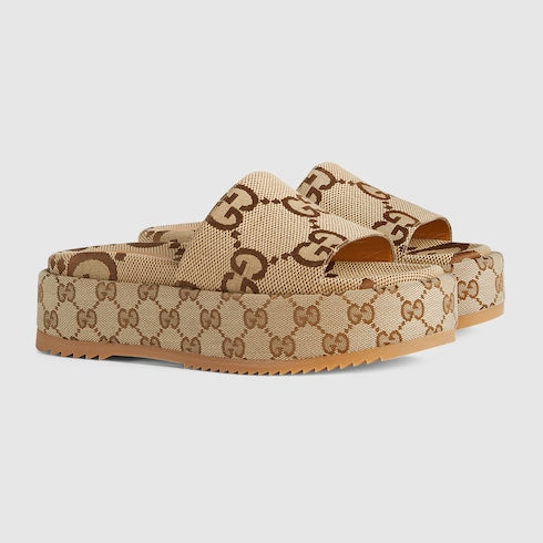 GG Women's platform slide sandal