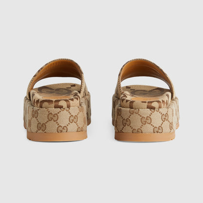 GG Women's platform slide sandal