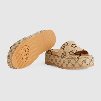 GG Women's platform slide sandal