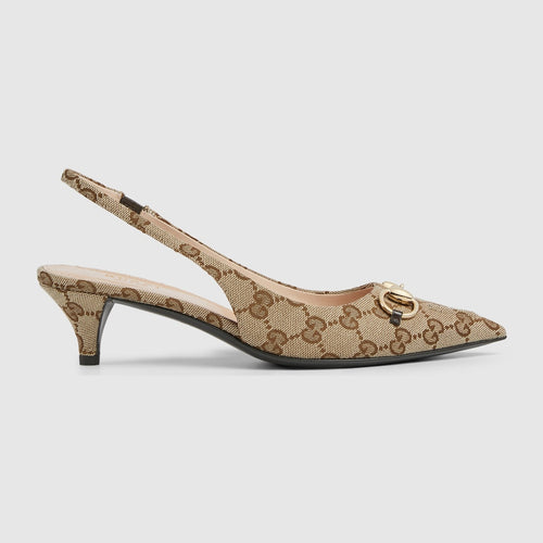 GG Women's slingback pump with Horsebit
