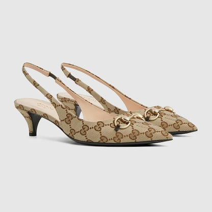 GG Women's slingback pump with Horsebit