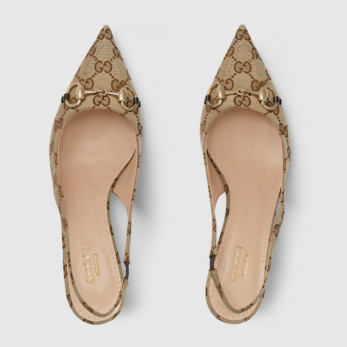 GG Women's slingback pump with Horsebit