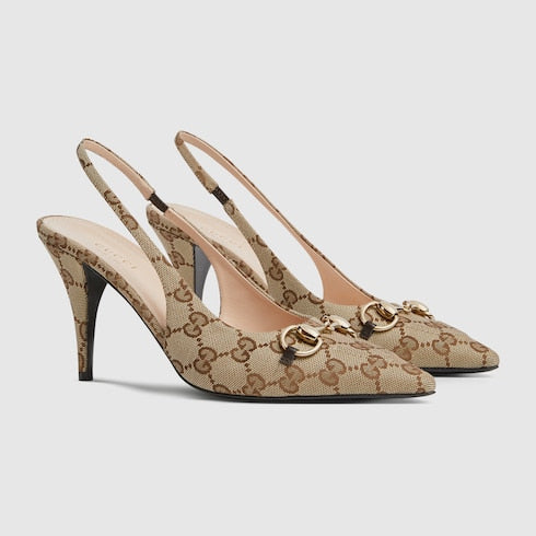 GG slingback pump with Horsebit