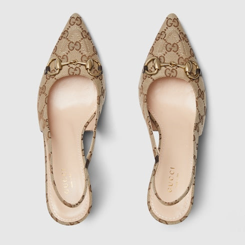 GG slingback pump with Horsebit