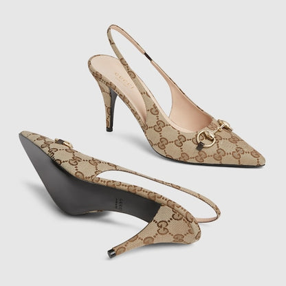 GG slingback pump with Horsebit