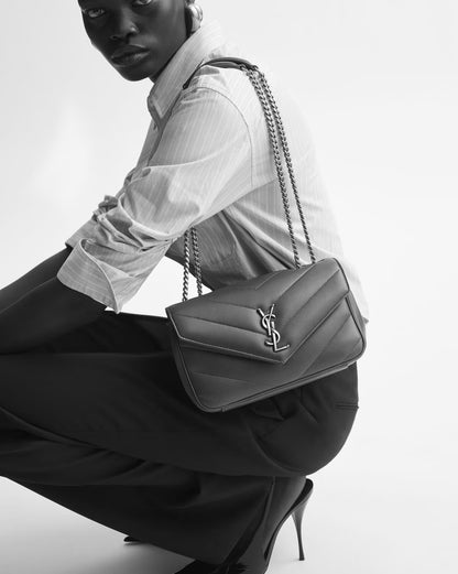 YSL Loulou Small in Matelassé lambskin