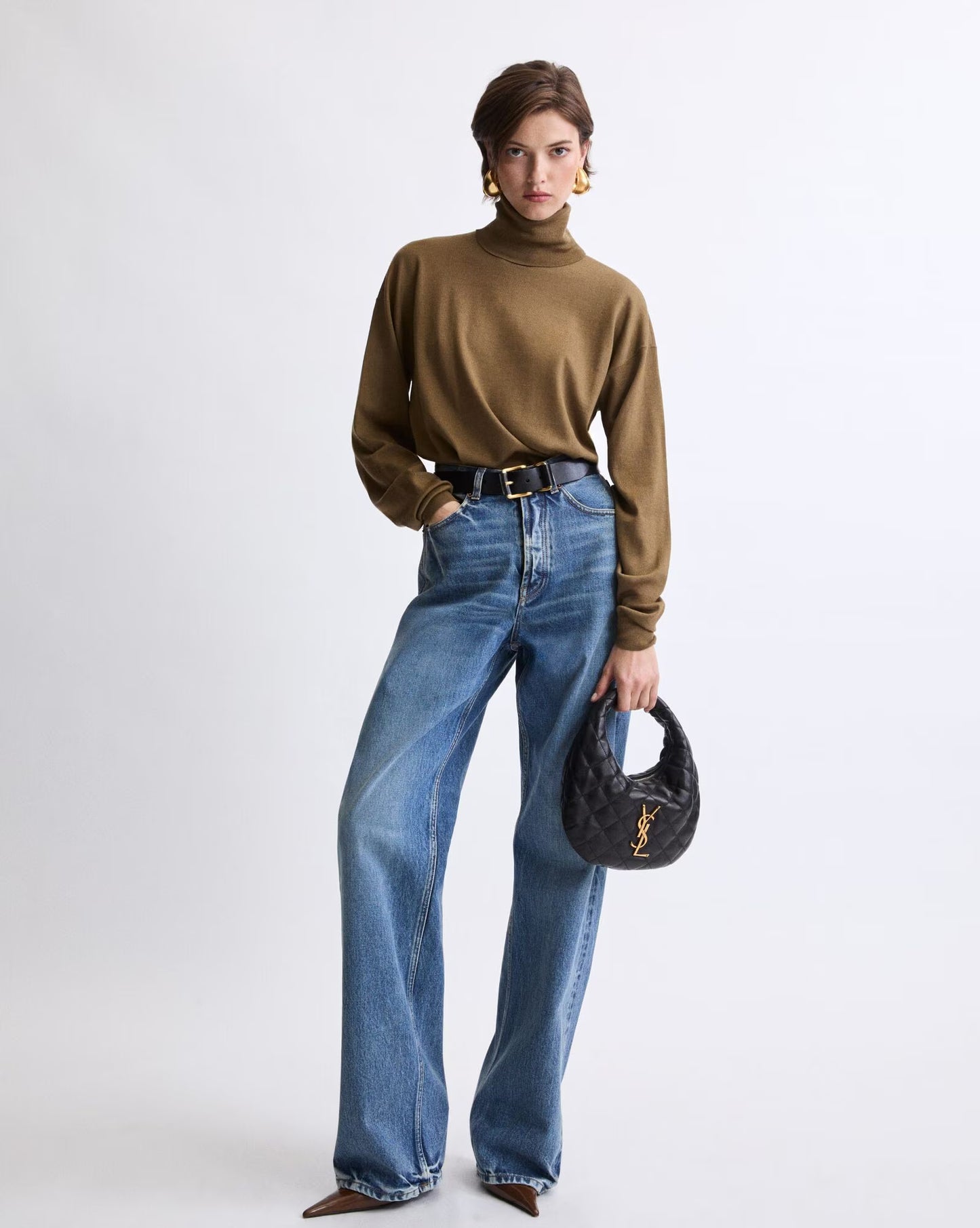 YSL ICARINO in quilted nappa