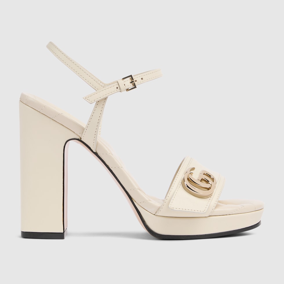 GG Women's platform sandal with Double G