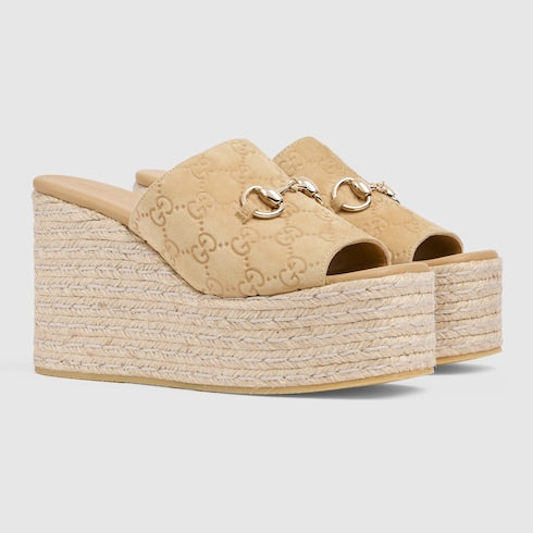 GG platform espadrille with Horsebit