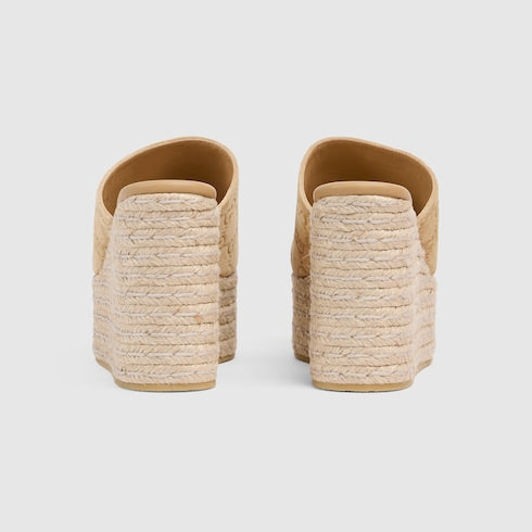 GG platform espadrille with Horsebit