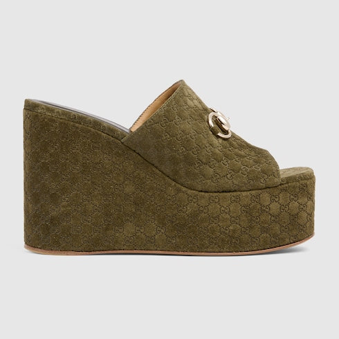 GG platform espadrille with Horsebit