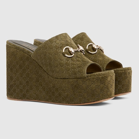 GG platform espadrille with Horsebit