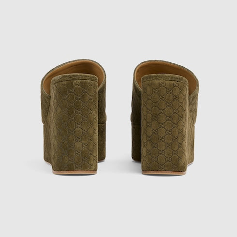 GG platform espadrille with Horsebit