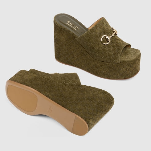 GG platform espadrille with Horsebit