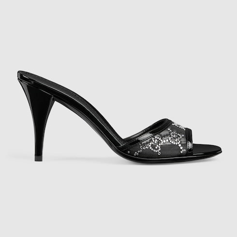 GG Women's crystal slide sandal