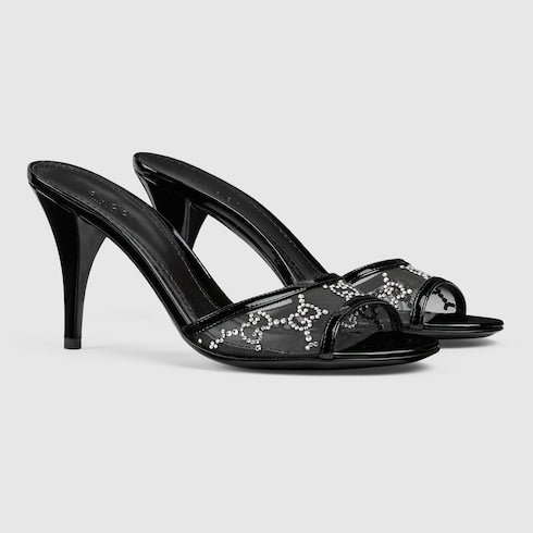 GG Women's crystal slide sandal