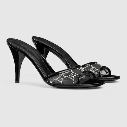 GG Women's crystal slide sandal