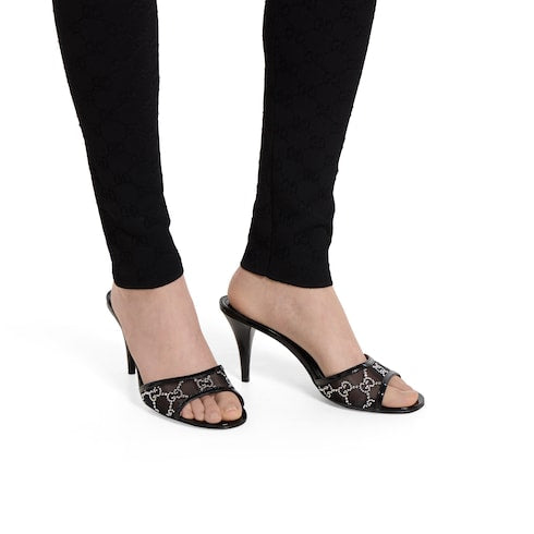 GG Women's crystal slide sandal