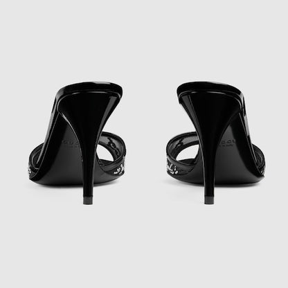GG Women's crystal slide sandal