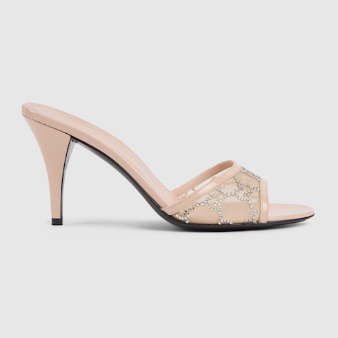 GG Women's crystal slide sandal