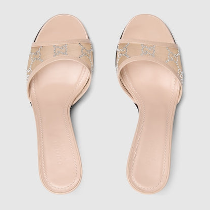 GG Women's crystal slide sandal