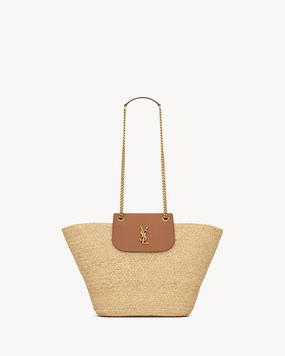 YSL Manon raffia bag
