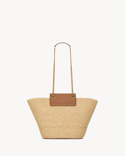 YSL Manon raffia bag