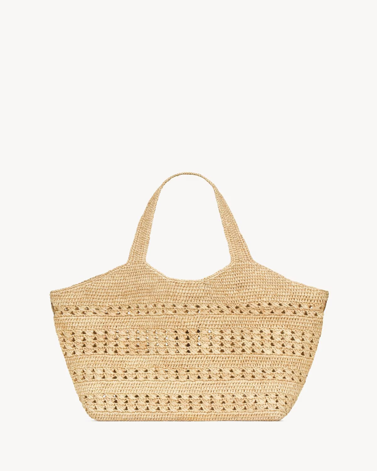 YSL Icare medium raffia bag