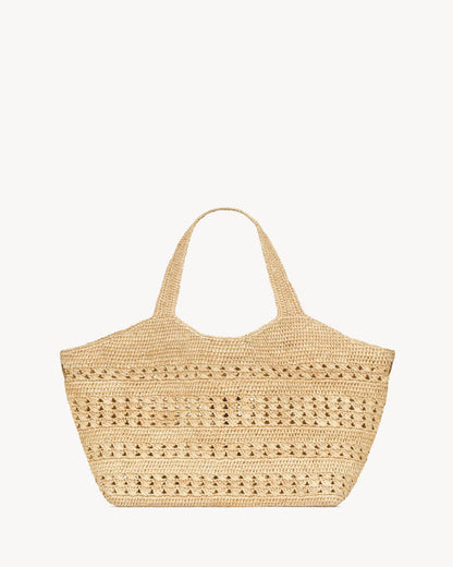 YSL Icare medium raffia bag