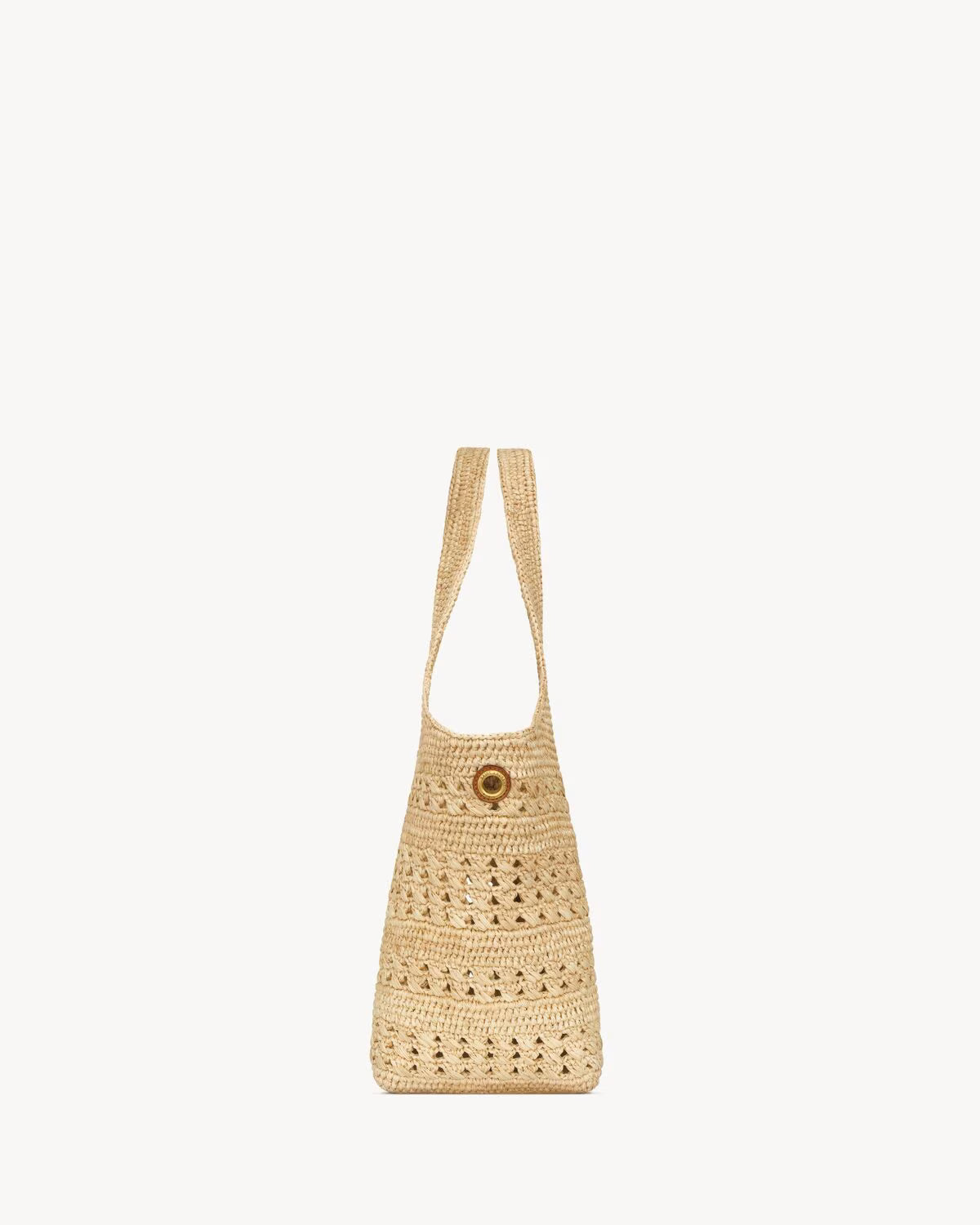 YSL Icare medium raffia bag