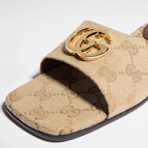 GG Women's slide sandal with Double G