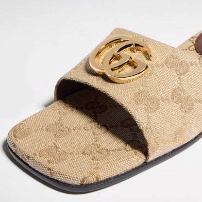 GG Women's slide sandal with Double G