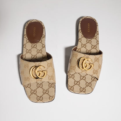 GG Women's slide sandal with Double G