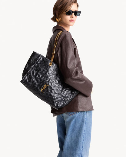 YSL NIKI shopping in vintage leather