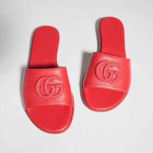 GG Women's slide sandal with Double G