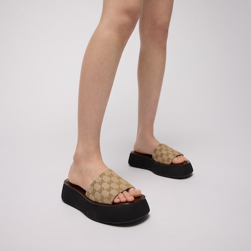 GG Women's flatform slide sandal