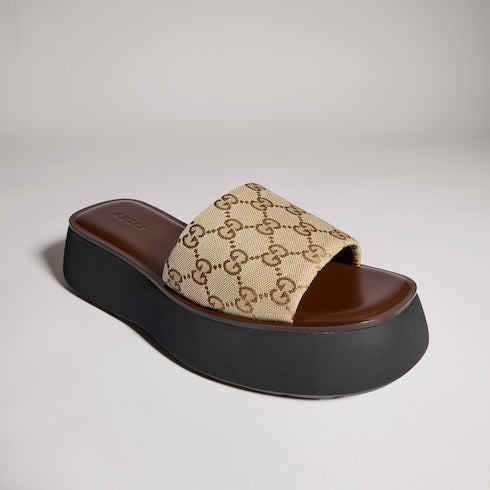 GG Women's flatform slide sandal