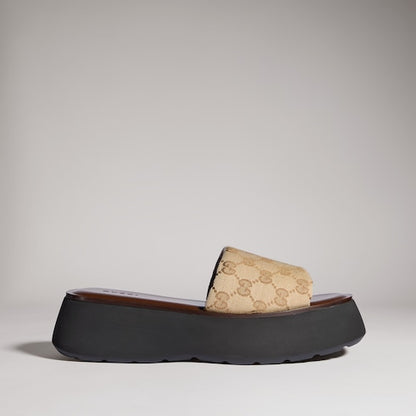 GG Women's flatform slide sandal