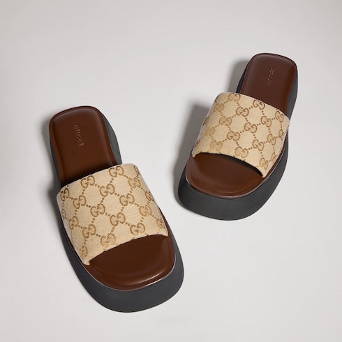 GG Women's flatform slide sandal