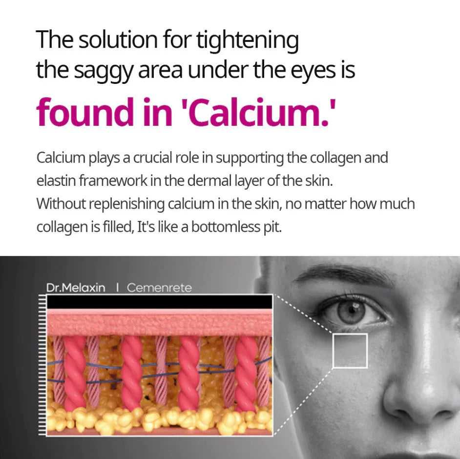 Dr. Melaxin Calcium Multi Balm – Korean Collagen Eye Stick for Fine Lines, Hydration & Firming 9g