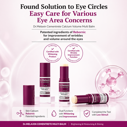 Dr. Melaxin Calcium Multi Balm – Korean Collagen Eye Stick for Fine Lines, Hydration & Firming 9g