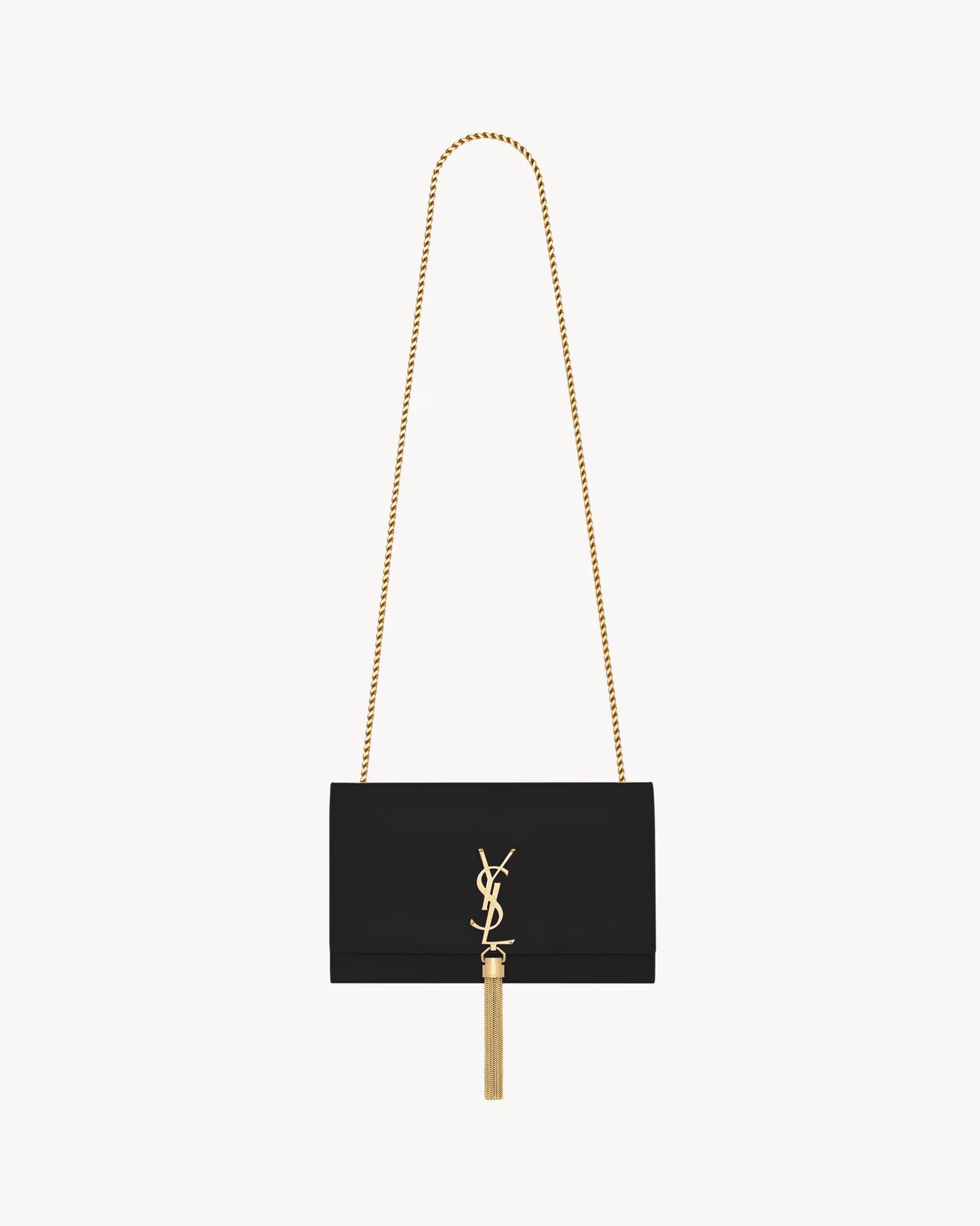 YSL KATE MEDIUM TASSEL IN CROCODILE-EMBOSSED LEATHER