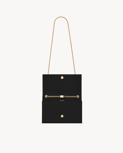 YSL KATE MEDIUM TASSEL IN CROCODILE-EMBOSSED LEATHER