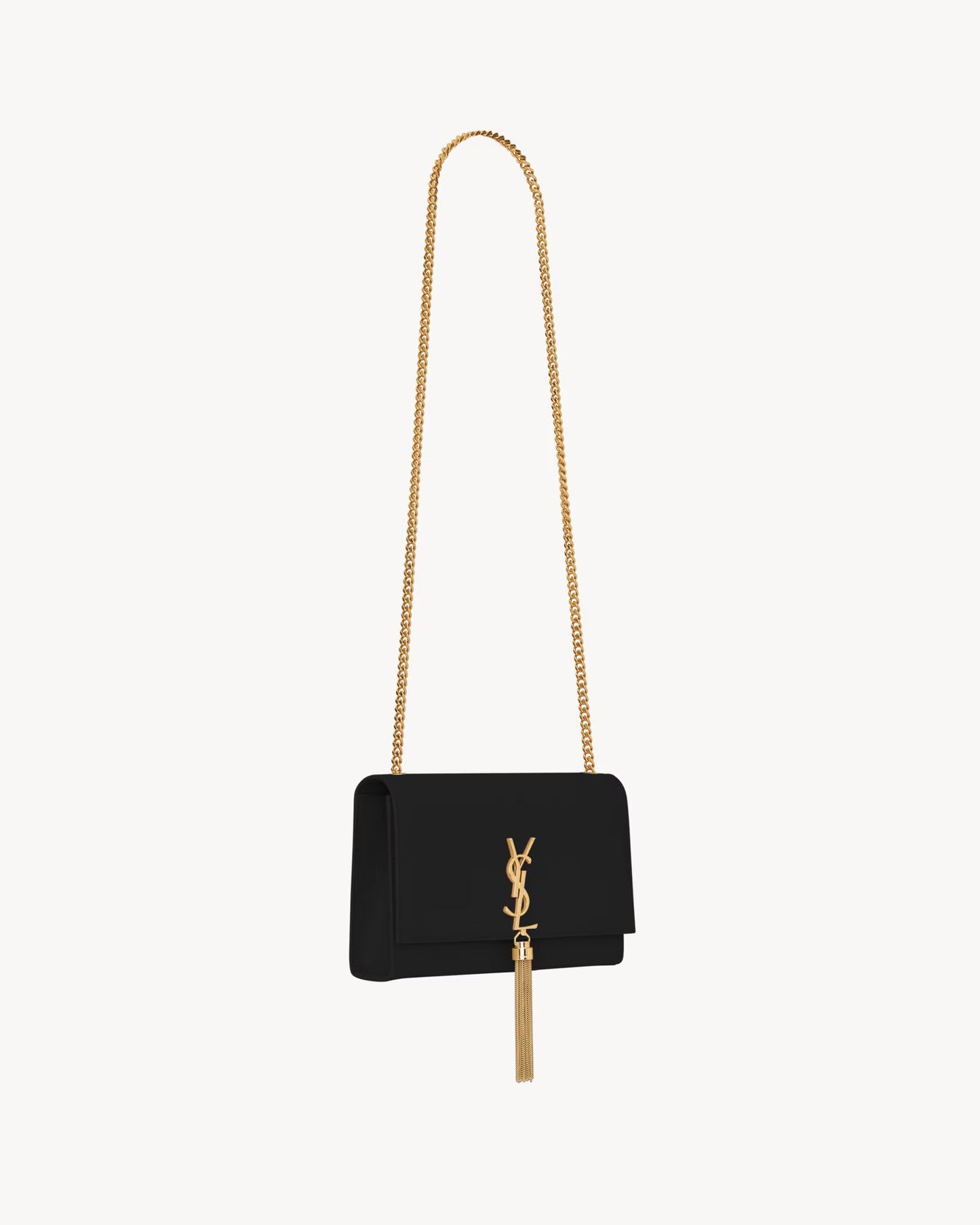 YSL KATE MEDIUM TASSEL IN CROCODILE-EMBOSSED LEATHER