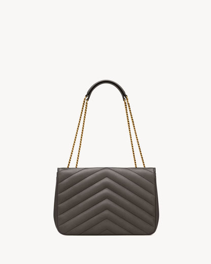 YSL LOULOU large in MATELASSÉ lambskin