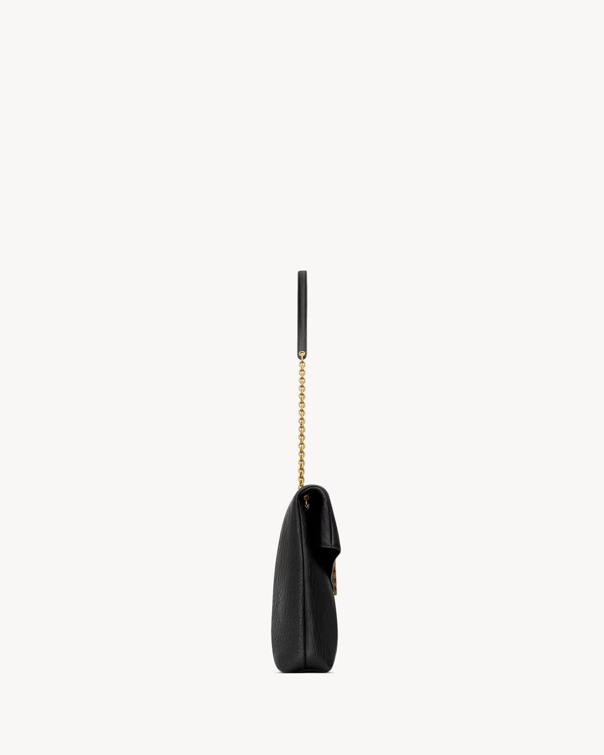 YSL Large Cassandre envelope-style pouch made of lambskin with chain